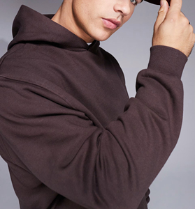 Sweat-shirts en polaire pour homme de haute qualité 550 g/m², 100 % coton, coupe ample, logo imprimé en relief personnalisé, respirant - Product Image 5