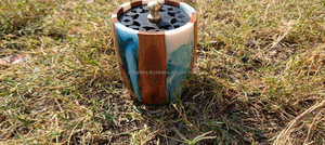 Quemador de Incienso de Resina de Lujo Contemporáneo Hecho a Mano para Ramadán y Eid, Decoración Elegante para el Hogar con Fragancia - Product Image 4