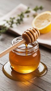 Wholesale Honey Dipper Sticks Dispense Drizzle Wedding Party Gift Christmas Graduation Mini <b>Spoon</b> Reusable Wooden Honeycomb - Product Image 4