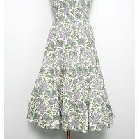 Robe midi à imprimé floral multicolore, robe d'été à manches longues, robe en coton tendance, tenue de soirée occidentale, robe une pièce pour femmes