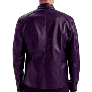 Factory Direct Sale Trendy Men <b>Leather</b> <b>Winter</b> <b>Jacket</b> With Smooth Texture And Reinforced Stitching Designed For Long Lasting Use - Product Image 2