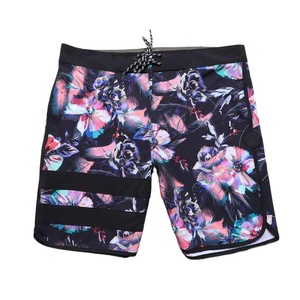 Shorts de plage pour hommes de qualité supérieure, imperméables, avec cordon de serrage à l'avant, taille élastique, séchage rapide, Bermuda, shorts de bain - Product Image 1