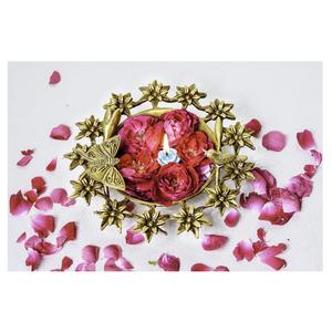 Brass Urli Bowl Showpiece for Home Decor Decorative Flower Bowl Brass <b>Bird</b> <b>Feeder</b> Traditional Standard Urli - Product Image 1