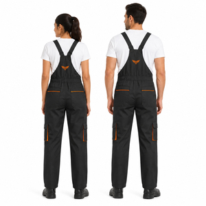Custom Red Navy <b>Car</b> <b>Wash</b> Bib <b>Overall</b> Workwear Uniform Custom Mechanic Safety <b>Overalls</b> Industrial Utility Work Pants - Product Image 6