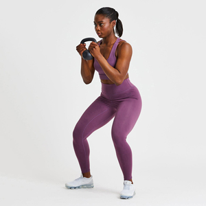 Conjuntos Deportivos de Alta Calidad para Mujer, Ropa de Yoga, Conjuntos Deportivos con Logotipo Personalizado, Antibacterianos, Ropa Deportiva Sólida para Fitness, Conjunto de Yoga - Product Image 3