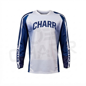 เสื้อเจอร์ซีย์จักรยานเสือภูเขาพิมพ์ลายโลโก้ตามสั่ง แขนยาว น้ำหนักเบา กันลม ระบายอากาศได้ดี กันยับ แห้งเร็ว ไร้ตะเข็บ โพลีเอสเตอร์ 100% MX - Product Image 3