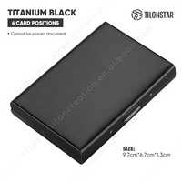 TILONSTAR TNC100 penjualan terlaris kotak kartu baja tahan karat pemblokir RFID pemegang kartu pria