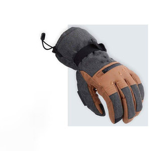 Gants de ski d'hiver imperméables personnalisés à manchette longue pour homme, gants de snowboard thermiques pour temps froid, compatibles écran tactile, vente en gros - Product Image 4