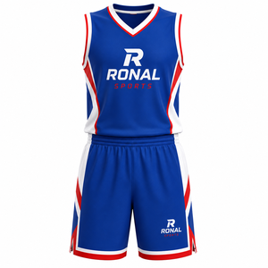 Uniforme de Baloncesto Multicolor, Ropa de Baloncesto Personalizada, Último Diseño, Uniforme de Baloncesto Personalizado de Calidad 100% Poliéster - Product Image 1