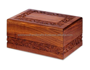 Urnas de cremación para adultos Urnas de madera para adultos Urnas funerarias Tamaño personalizado Suministros funerarios - Product Image 2