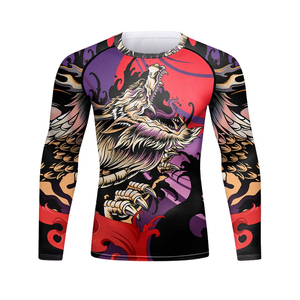 Wholesale High Quality Rash Guard <b>Compression</b> <b>Shirt</b> <b>Custom</b> <b>Design</b> Full Sleeve Gym Top With Quick Dry Feature & Short Sleeve - Product Image 2