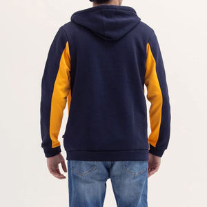 Men's <b>Orange</b> Zip-Up <b>Hoodie</b> Regular Fit Solid Color Casual Autumn 100% Cotton 430g Beazer Sports Breathable Custom Design - Product Image 3