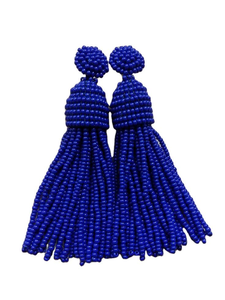 Handmade Multi-Color Seed Bead Embroidered <b>Earrings</b> From India for Women and Girls for Parties and Evening by MD HANDICRAFTS - Product Image 5