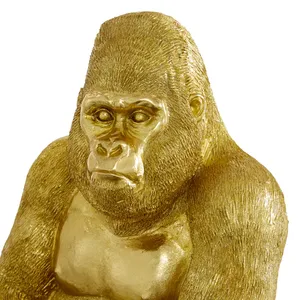 Escultura Redonda de Aluminio Chapada en Oro, Estilo Religioso Moderno Antiguo, Figura Elegante Contemporánea para Decoración del Hogar u Oficina - Product Image 4