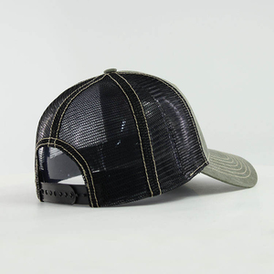 Gorra Trucker Verde de Malla, 6 Paneles, Ajustable, Transpirable, Casual, para Adultos, Primavera Verano, Unisex - Product Image 4