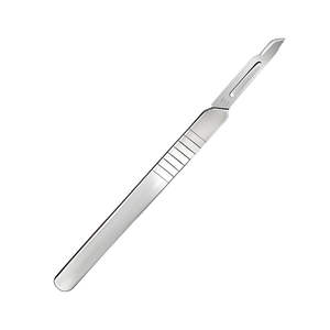 Manche de scalpel chirurgical en acier inoxydable réutilisable compatible Bard-Parker, instrument médical par SurgiRight - Product Image 3