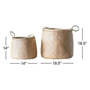 ตะกร้าหญ้าทะเลทำด้วยมือแบบนุ่มสำหรับจัดระเบียบอย่างมีสไตล์ - Product Image 2