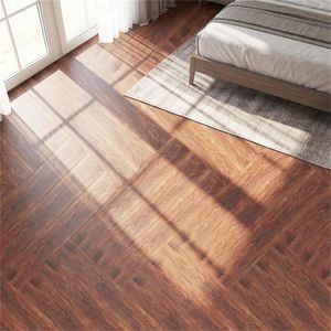24-Pack Wood Look Vinyl Plank <b>Flooring</b> 36 Sq.Ft Waterproof PVC <b>Tiles</b> 5/7mm Thick for Home Smooth Easy <b>Interlocking</b> for Basements - Product Image 6
