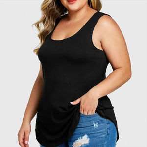 Camiseta sin mangas de punto personalizada de alta calidad, novedad 2026, con estampado por sublimación para mujer, talla grande, OEM - Product Image 6