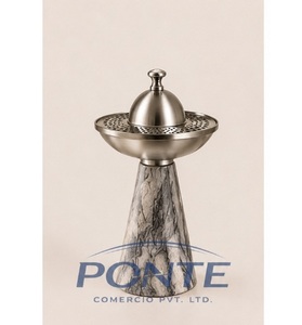 Nuevo Quemador de Incienso de Lujo en Mármol Blanco y Metal, Estilo Árabe Moderno y Minimalista, para Decoración del Hogar y Ramadán - Product Image 3