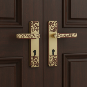 Premium Solid Brass <b>Door</b> <b>Handle</b> <b>Set</b> with Mortise Lock | Luxury Lever <b>Handles</b> for Interior <b>Doors</b>,Home & Office Interior Hardware - Product Image 2