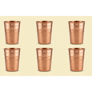 Ensemble de gobelets en cuivre pur, best-seller, faits à la main, ayurvédiques, pour une boisson saine et une détoxification, écologiques et conformes aux normes alimentaires. - Product Image 2