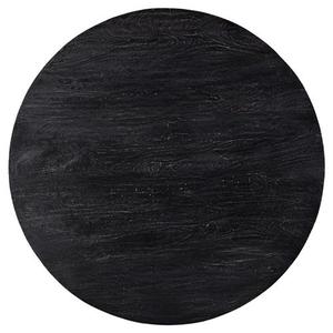 Modern Foldable Round Black <b>Marble</b> <b>Top</b> 4-Seater Dining Table with Metal X-Leg Base for Home or Commercial Use - Product Image 3