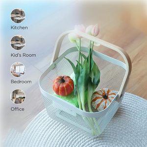 Panier en fer pliable, panier en fer portable, panier en fer empilable, panier en fer gain de place, panier en fer écologique, panier en fer réutilisable - Product Image 5