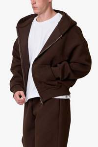 High Quality Custom <b>Acid</b> Wash Hoodie 100%Cotton Heavyweight <b>Drop</b> Shoulder Double Zip up <b>Acid</b> Wash Hoodie - Product Image 2