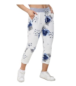 Yoga capri pantalon pour femmes femmes personnalisé capri été dames pantalons d'entraînement pour femmes capri genou haut été yoga pantalons décontractés - Product Image 1