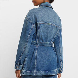 Chaqueta vaquera vintage lavada para mujer, estilo boyfriend, corte holgado. - Product Image 2