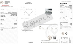 Diamant de laboratoire CVD taille radiant de 5,00 carats, clarté VS1, couleur E, certifié IGI, pour la fabrication de bagues en or - Product Image 2