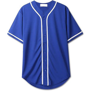 Maillot de baseball personnalisé à manches courtes à prix abordable / Maillots de baseball unis pour hommes imprimés par sublimation en gros - Product Image 5