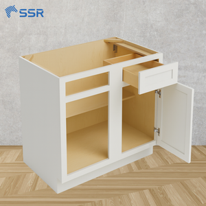 Wholesale Modern White RTA Kitchen Cabinets Ready to Assemble Base Blind Corner Cabinet From Vietnam Factory Supplier - Product Image 1
