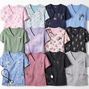Ensembles de blouses médicales en coton tissé personnalisés en gros - Commandes en gros, fournisseur OEM/ODM, fabricant direct d'usine - Product Image 5