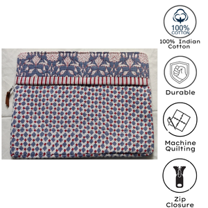 Funda Acolchada Premium para Laptop, Estampada a Mano, de Uso Diario, Hecha a Mano con Algodón Puro, Ligera y Suave al Tacto, Protector de Laptop - Product Image 4