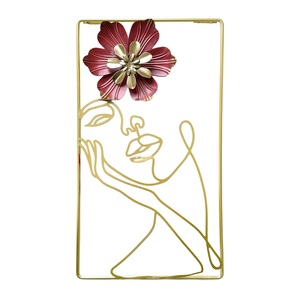 Décoration murale en métal de luxe moderne, art mural décoratif fait à la main pour la maison, le bureau, le mariage, la décoration intérieure - Product Image 3