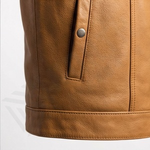Veste de moto en cuir véritable pour homme de qualité supérieure, nouvelle arrivée, vestes de moto d'hiver, protections amovibles, personnalisables - Product Image 6