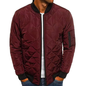 Veste bomber en nylon tendance pour homme, veste matelassée en diamant, vestes pour adultes, manteaux chauds rembourrés pour l'hiver, vêtements d'extérieur - Product Image 2