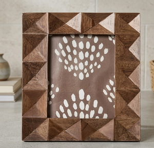 Marco de Fotos Rústico Hecho a Mano de Madera de Mango Duradera y Ecológica para Exhibición en Mesa, Decoración de Hogar, Oficina y Dormitorio, Uttar Pradesh - Product Image 5
