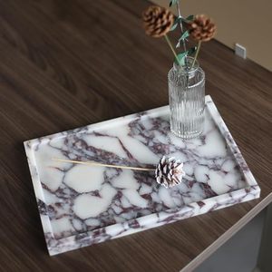 Affordable Marble Perfume Organizer Tray for Luxury Fragrance Bottles, <b>Makeup</b> and <b>Dressing</b> <b>Table</b> Decoration - Product Image 3