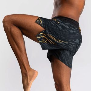 Custom Logo Front MMA Boxing <b>Shorts</b> 100% Polyester Digital Print 240gsm Breathable <b>Seamless</b> Fusing Unisex Adults OEM Service - Product Image 6