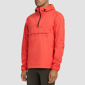 OEM Custom Logo Color Regular Fit <b>Pullover</b> 1/4 Zip Hoodie Lightweight Waterproof 100% Polyamide Outdoor <b>Jacket</b> for <b>Men</b> - Product Image 2