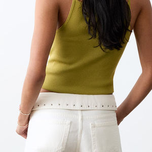 Shorts de Mujer de Alta Calidad con Logotipo Personalizado y Diseño Casual para Exteriores con Cierre de Botón, Servicio OEM, Diseño con Bolsillos - Product Image 5