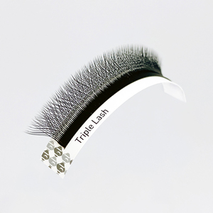 ขนตาปลอมแบบพัดสำเร็จรูป PBT พรีเมียมจากเกาหลี ยี่ห้อ Private Label รุ่น Original W Lash 0.07 ขายส่ง (C,D Curl) (8-14 มม. คละขนาด) ขนตาเส้นต่อเส้นแบบนุ่ม - Product Image 5