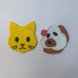 Patchs brodés thermocollants ronds en feutre non tissé, faits main, avec logo 3D et couleur contrastante personnalisée pour vêtements - Product Image 4