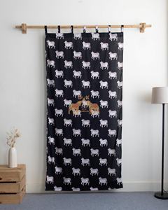 ผ้าม่านพิมพ์ลายสัตว์สไตล์วินเทจอินเดีย ทำมือ ผ้าฝ้ายตกแต่งห้องสไตล์โบโฮฮิปปี้ ผ้าม่านตกแต่งหน้าต่าง - Product Image 4