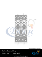 Traditionelles Dekoratives Eisen-Balustrade-Handlaufsystem für Villa-Balkon und Treppe - Wasserfest, UV-geschützt, Rostbeständig