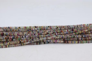 ลูกปัดแซฟไฟร์ธรรมชาติทรงรอนเดลเหลี่ยมเพชรพลอย ขนาด 3 มม. ยาว 16 นิ้ว น้ำหนักปรับแต่งได้ สำหรับทำเครื่องประดับ - Product Image 3