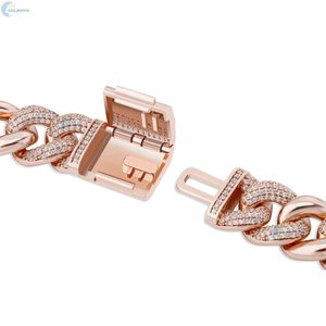 Luxury Lab Grown Diamond Hip Hop Bracelet <b>Iced</b> <b>Out</b> Cuban Link Bracelet Customized Rapper Style Bracelet - Product Image 6